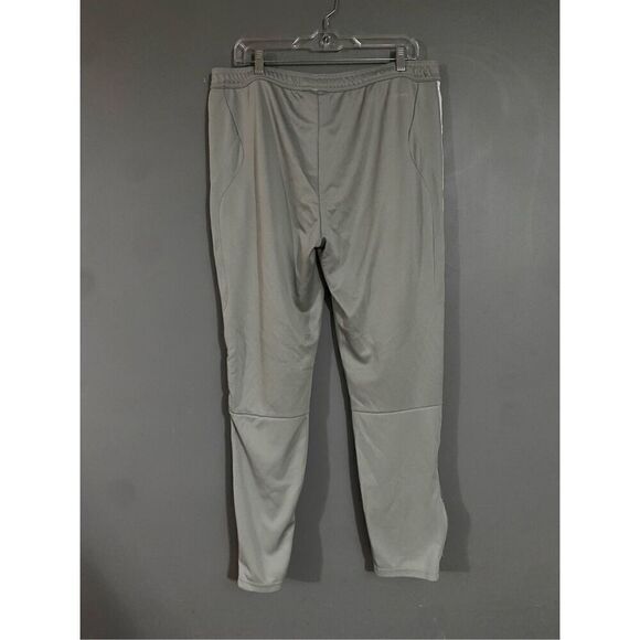 Adidas Women's Tiro 19 Training Pants White Gray Slim Fit Zip Ankle Size XL - Picture 8 of 9
